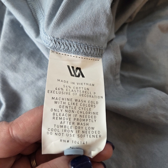 VRST Muted Denim Short Sleeve Button-Down Shirt New Men's Medium - Picture 6 of 9